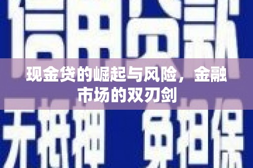 舒城现金贷的崛起与风险，金融市场的双刃剑