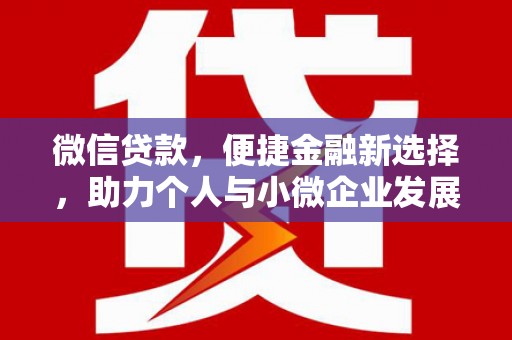 舒城微信贷款，便捷金融新选择，助力个人与小微企业发展