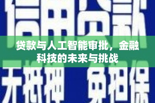 舒城贷款与人工智能审批，金融科技的未来与挑战