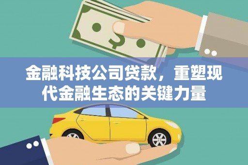 舒城金融科技公司贷款，重塑现代金融生态的关键力量