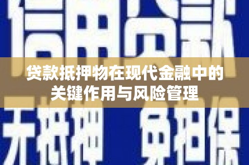 舒城贷款抵押物在现代金融中的关键作用与风险管理