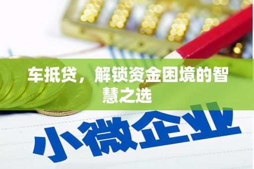 舒城车抵贷，解锁资金困境的智慧之选