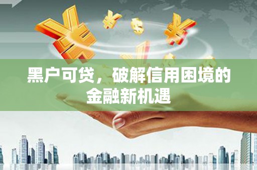 舒城黑户可贷，破解信用困境的金融新机遇