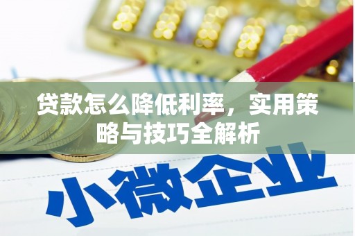 舒城贷款怎么降低利率，实用策略与技巧全解析
