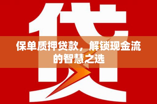 舒城保单质押贷款，解锁现金流的智慧之选