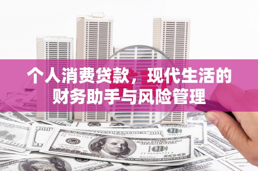 舒城个人消费贷款，现代生活的财务助手与风险管理